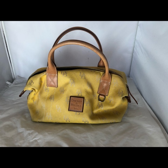 Dooney and Bourke yellow logo handbag - Picture 6 of 6